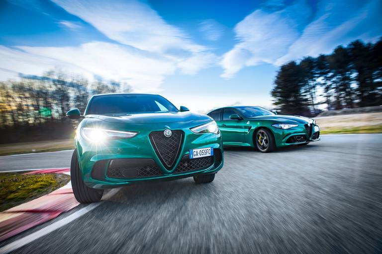 Giulia&Stelvio Quadrifoglio MY20 06 both front