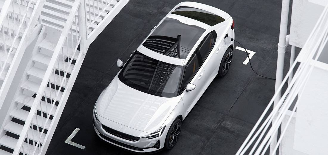  Schwedisch-chinesische Co-Produktion: Der Polestar 2 ist hinsichtlich Verbrauch eine günstige Mittelklasse-Limousine.