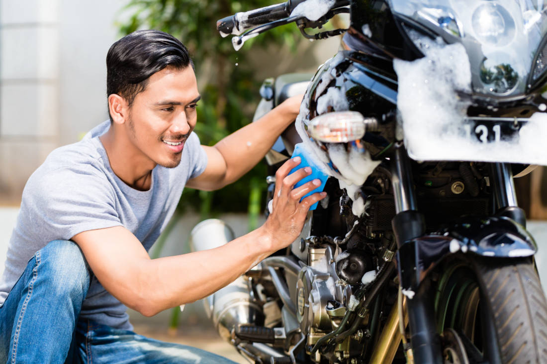 All cleaning the motorbike - tips