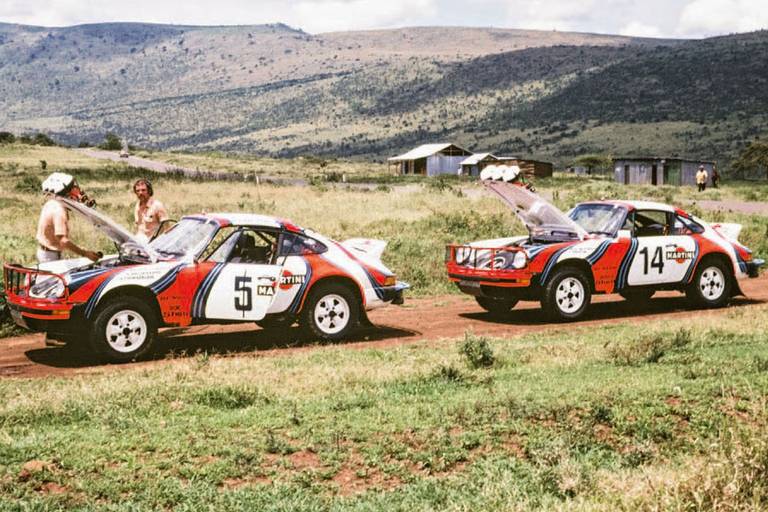  Die Originale von 1978: Hier zu sehen die beiden aufgebauten 911 SC Gruppe 4 des Martini Racing Teams. © Porsche AG