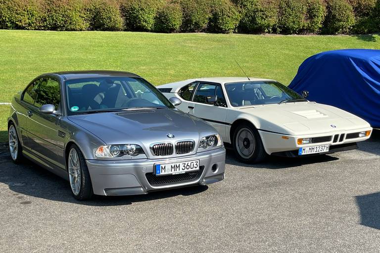  Der letzte BMW mit Leichtbau-Zusatz war der 2003 angebotene M3 CSL E46. Er wog satte 240 Kilogramm weniger als der neue M4 CSL.