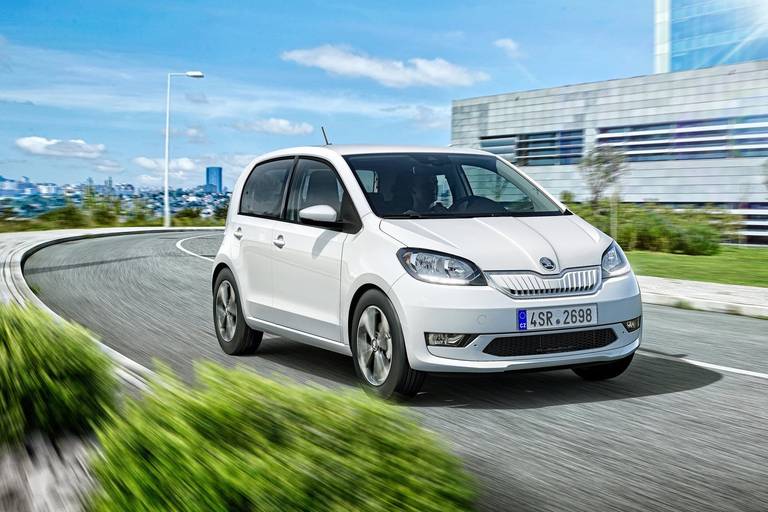  Der Skoda Citigo fährt gemeinsam mit seinen kleinen Konzernbrüdern VW up! und Seat Mii vor. 2022 gibt es sie alle drei auch mit E-Antrieb.