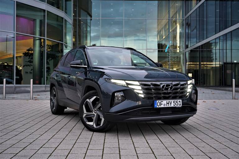 Hyundai Tucson Hybrid 2021 Front rechts HMD